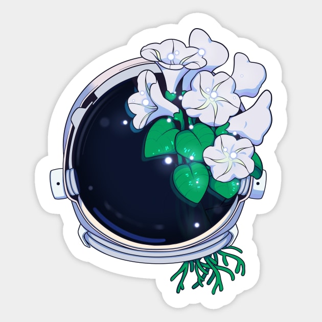 Moon Flower Sticker by ghostremnant